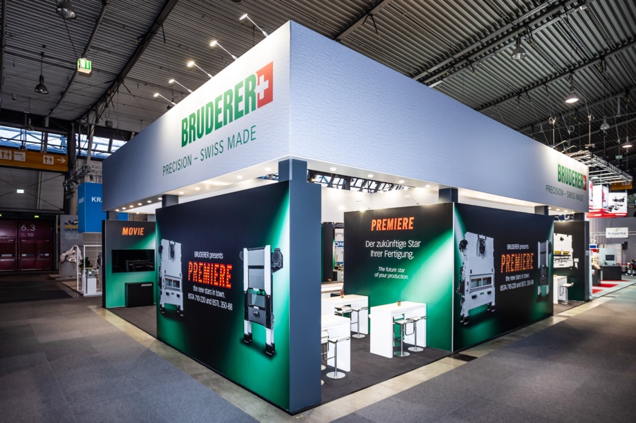 BRUDERER AG Messestand auf der Blechexpo in Stuttgart 2023