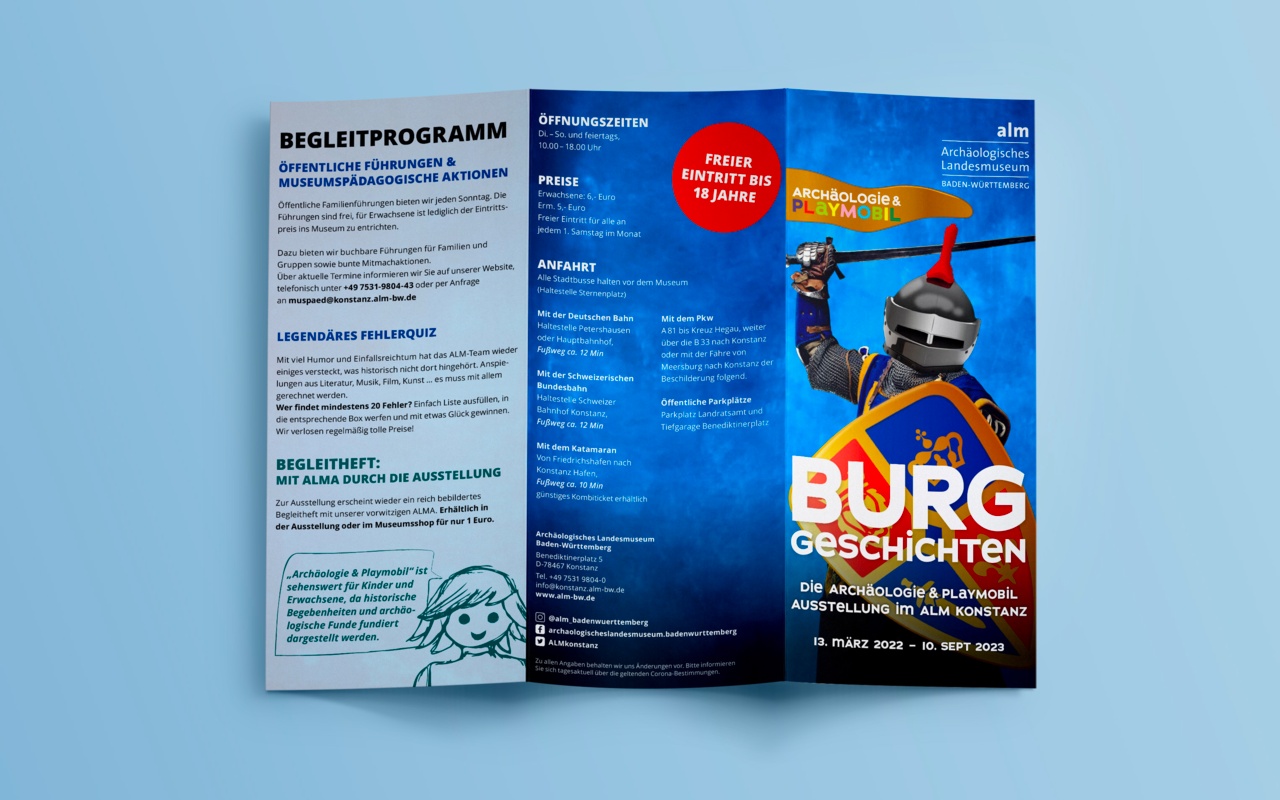 Flyer für die Playmobil Burggeschichte