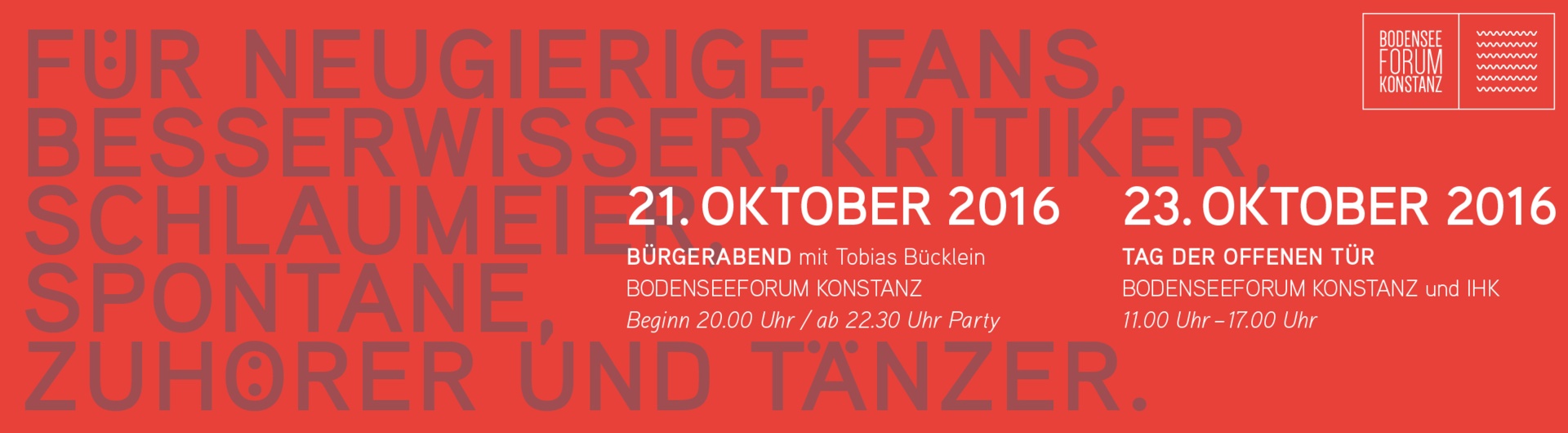 Anzeige für das Bodenseeforum Konstanz