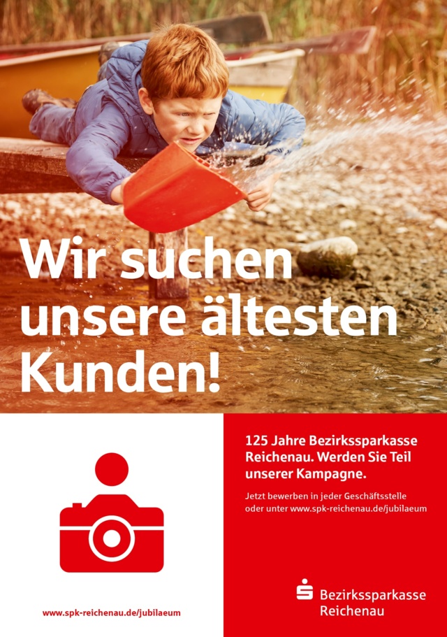 Kampagne für die Bezirkssparkasse Reichenau